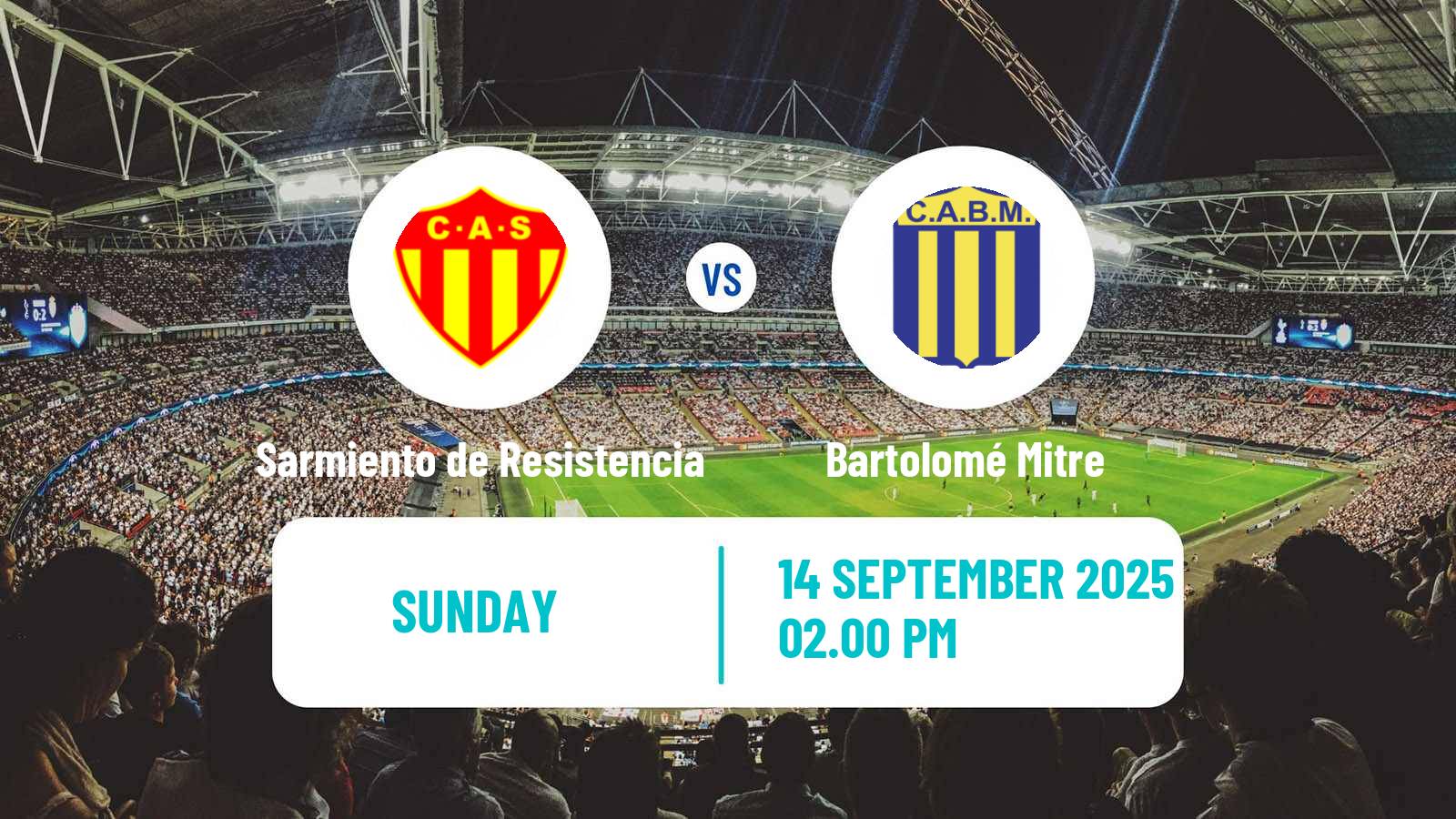 Soccer Argentinian Torneo Federal Sarmiento de Resistencia - Bartolomé Mitre