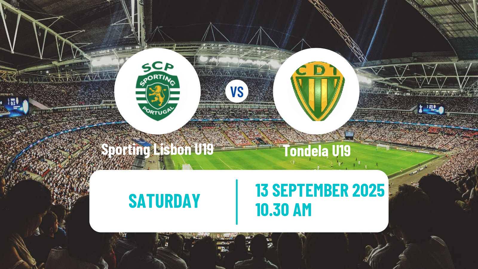Soccer Portuguese Campeonato Nacional U19 Sporting Lisbon U19 - Tondela U19