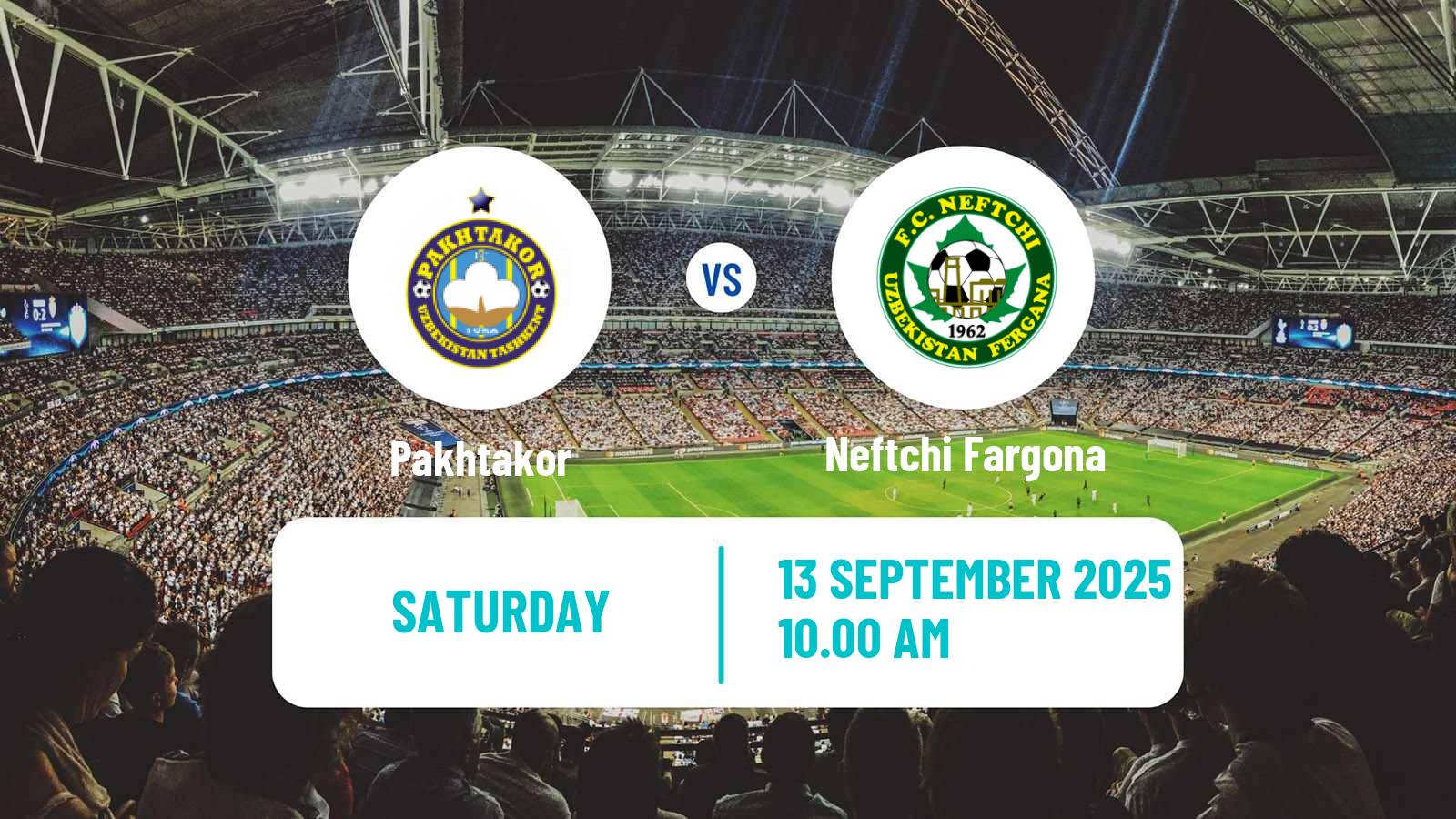 Soccer Uzbek League Pakhtakor - Neftchi Fargona