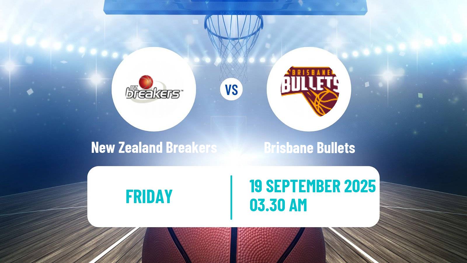 Basketball Australian NBL New Zealand Breakers - Brisbane Bullets