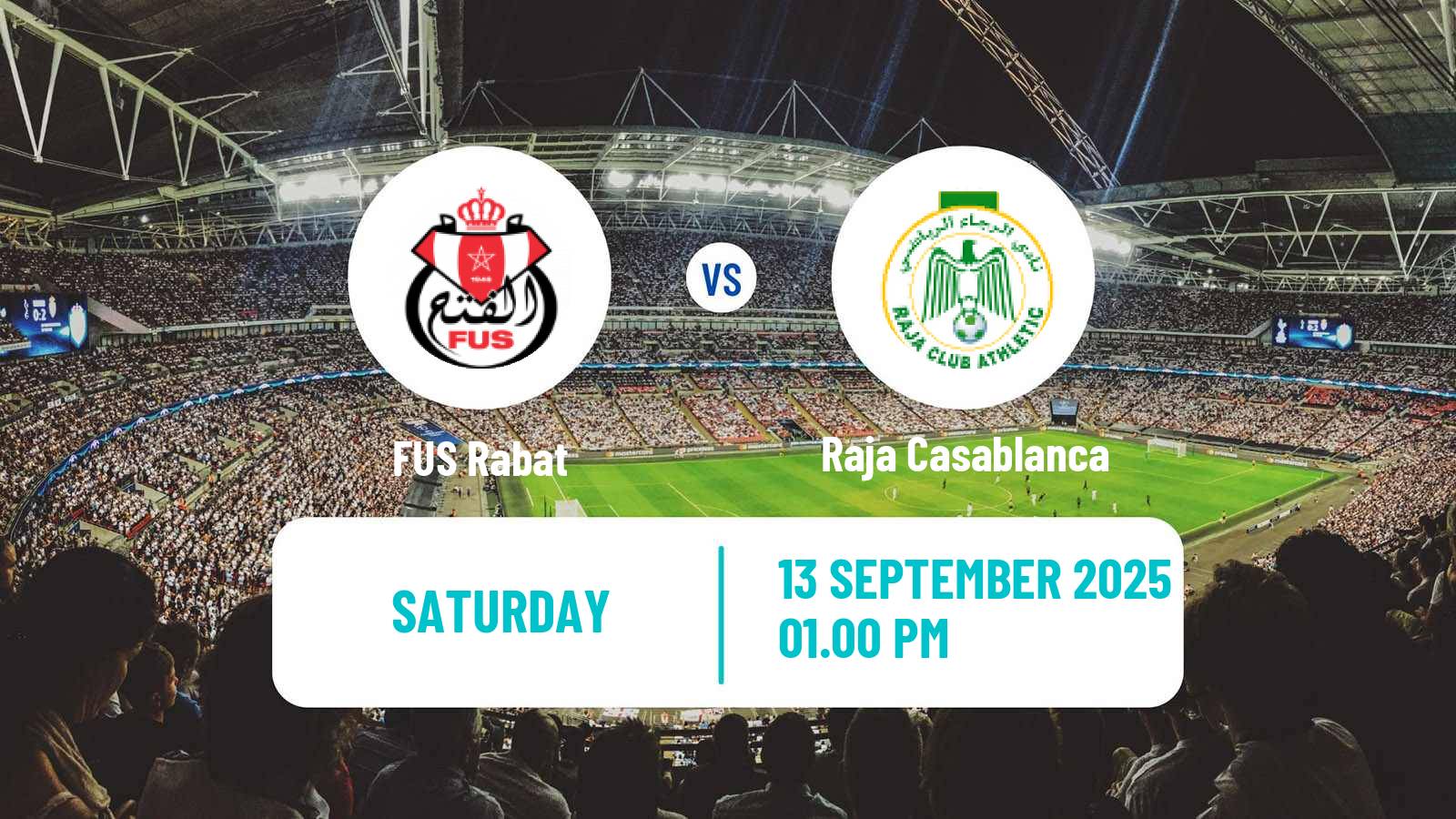 Soccer Moroccan Botola FUS Rabat - Raja Casablanca