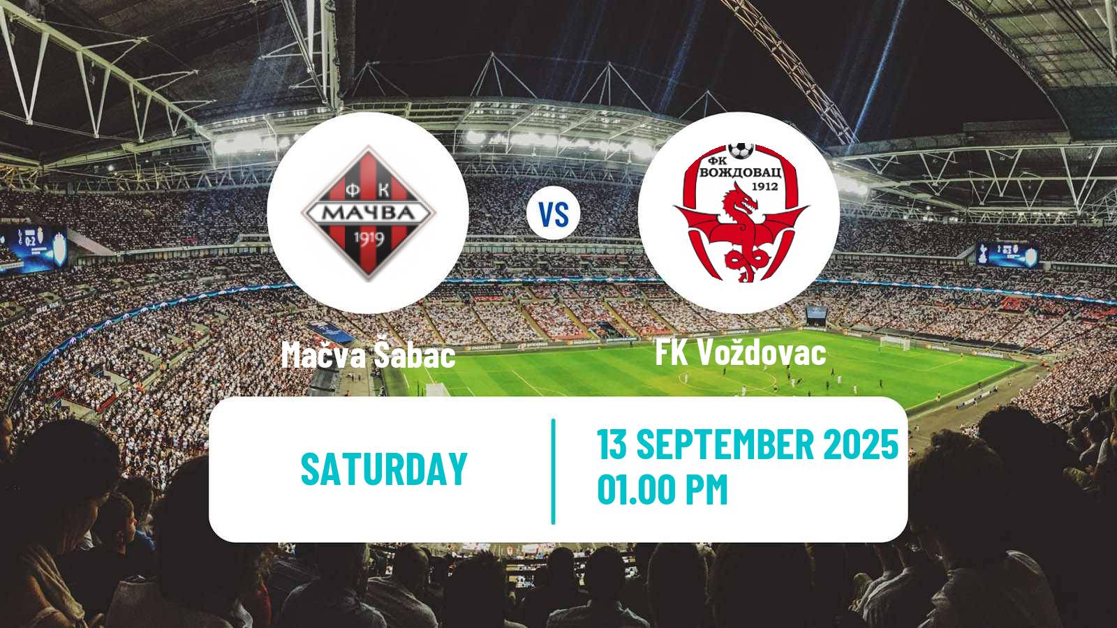Soccer Serbian Prva Liga Mačva Šabac - Voždovac