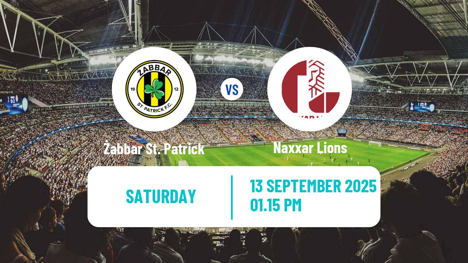 Soccer Maltese Premier League Żabbar St. Patrick - Naxxar Lions