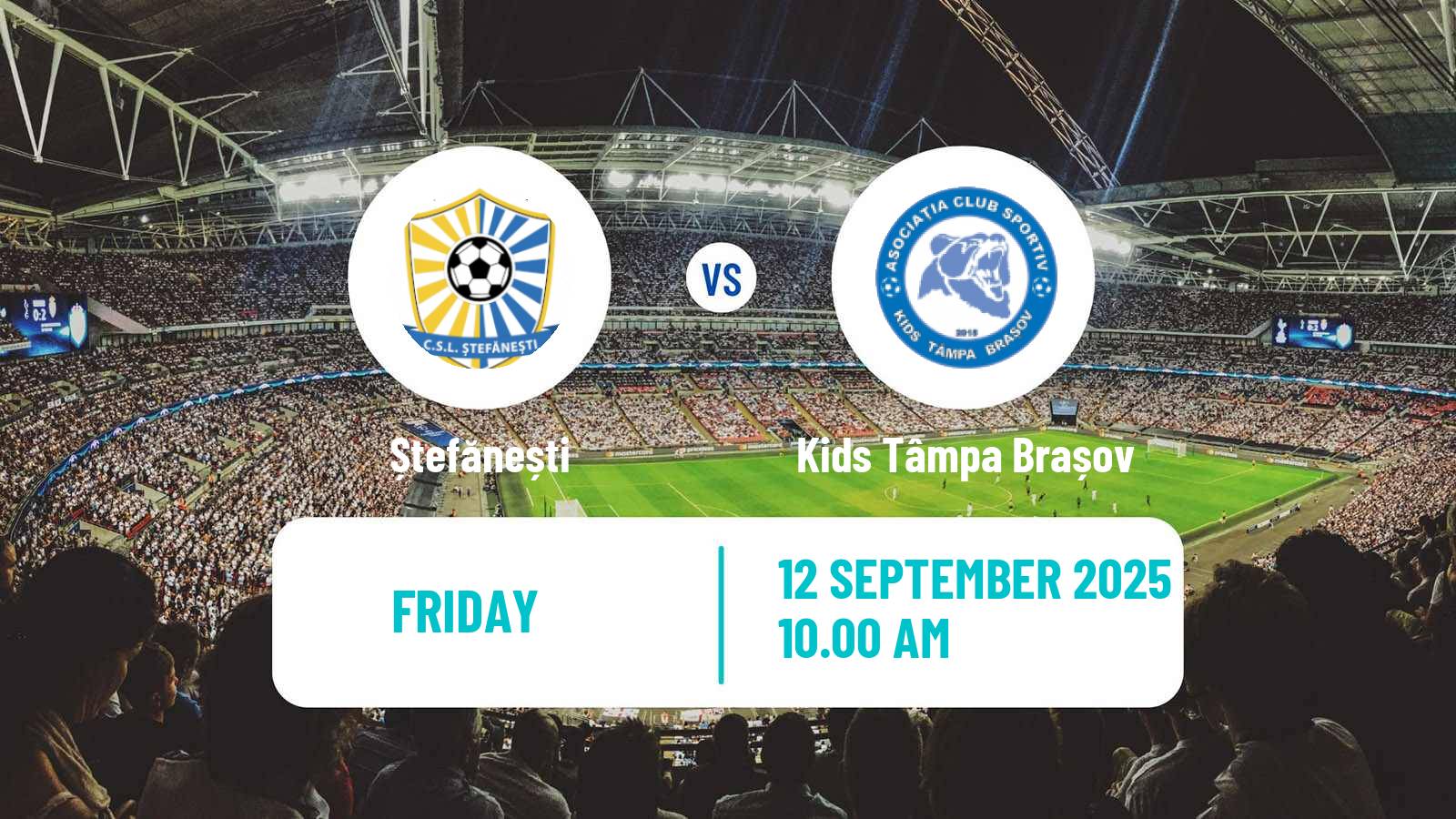 Soccer Romanian Liga 3 - Seria 4 Ștefănești - Kids Tâmpa Brașov