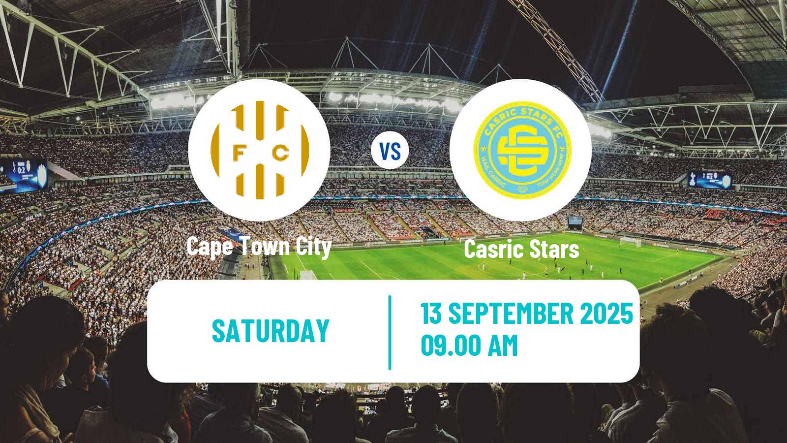 Soccer South African First Division Cape Town City - Casric Stars