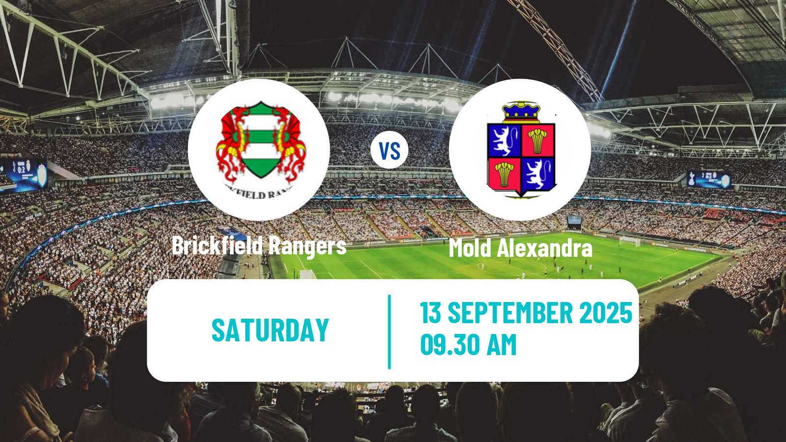 Soccer Welsh Cymru North Brickfield Rangers - Mold Alexandra