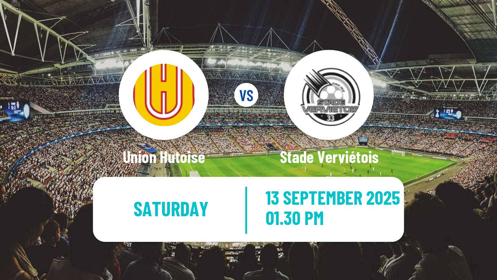 Soccer Belgian Second Amateur Division Group C Union Hutoise - Stade Verviétois