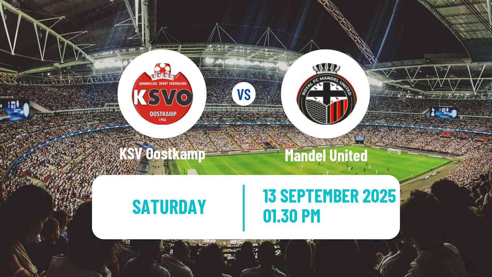 Soccer Belgian Second Amateur Division Group A Oostkamp - Mandel United