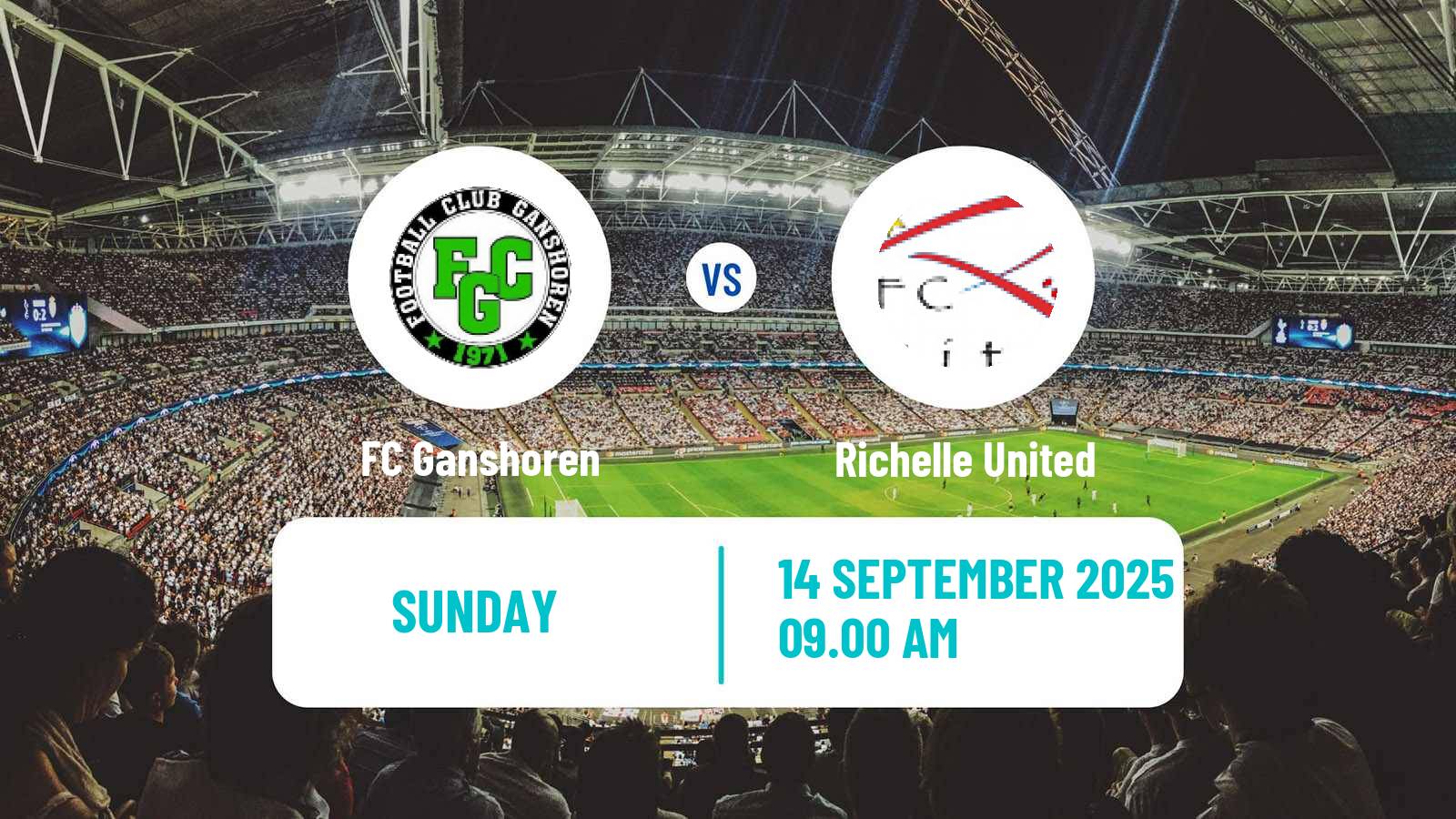 Soccer Belgian Second Amateur Division Group C Ganshoren - Richelle United
