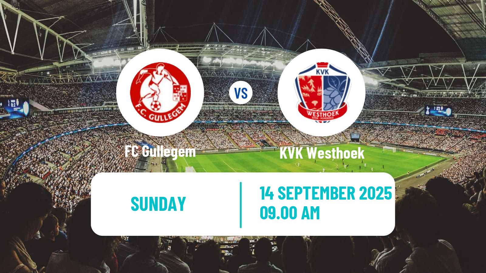 Soccer Belgian Second Amateur Division Group A Gullegem - Westhoek