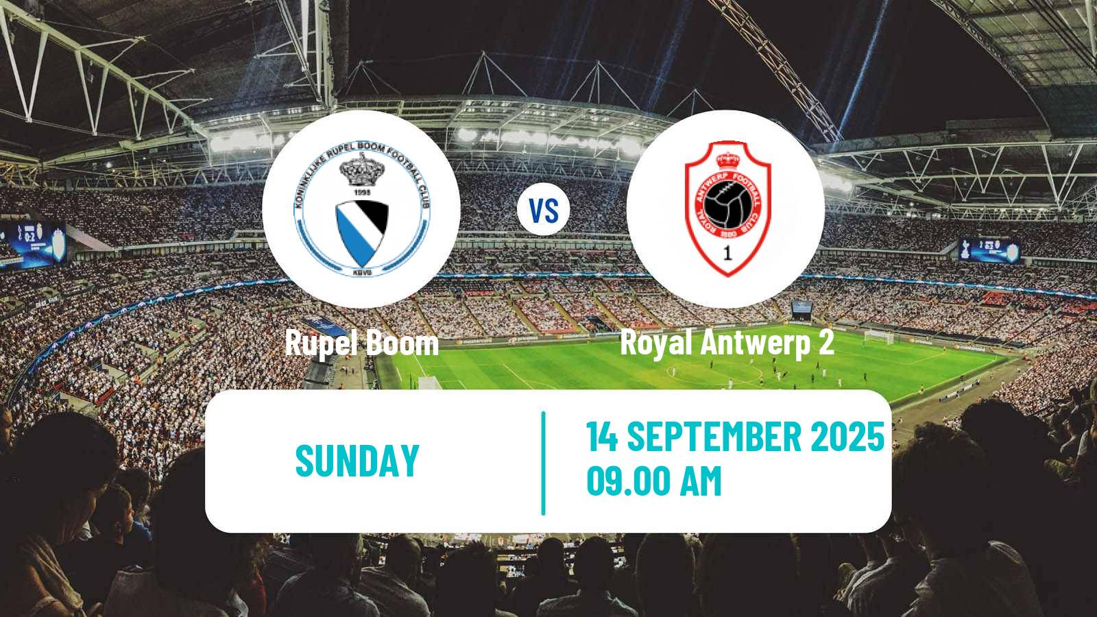 Soccer Belgian Second Amateur Division Group B Rupel Boom - Royal Antwerp 2