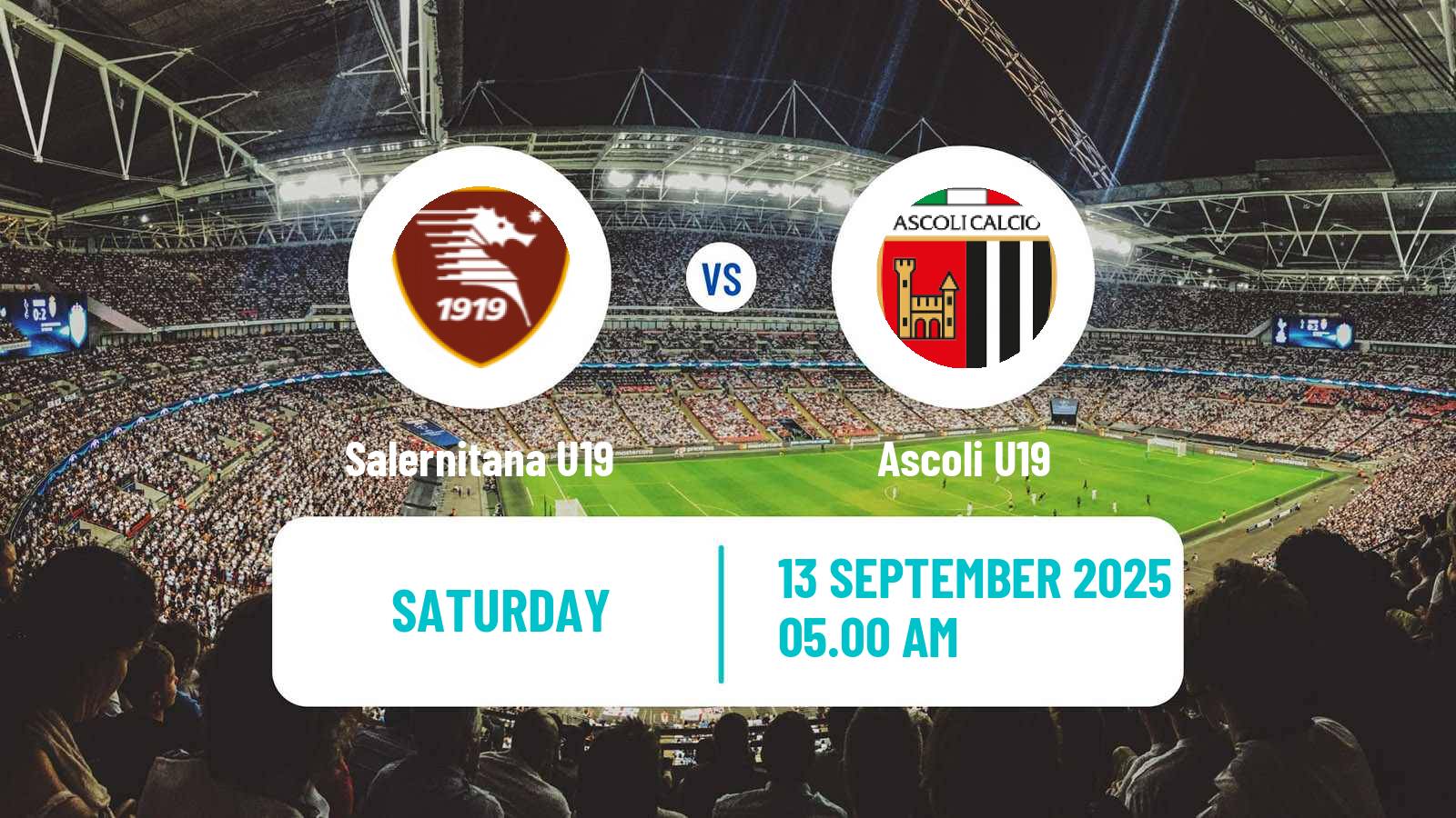 Soccer Italian Primavera 2 Salernitana U19 - Ascoli U19