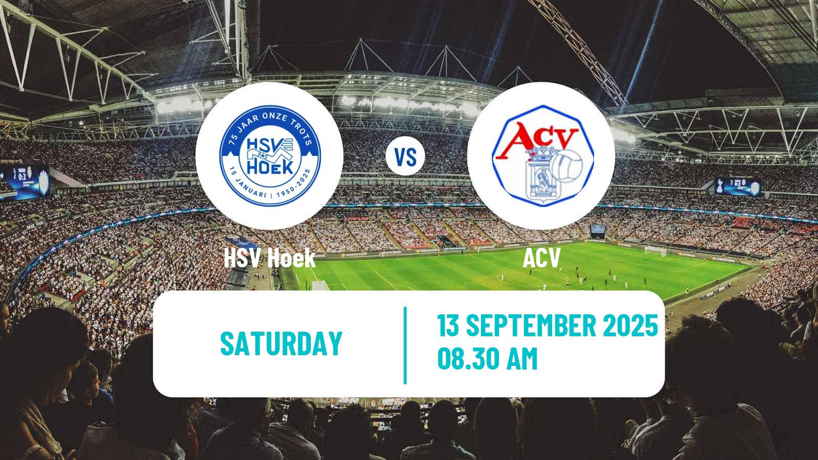 Soccer Dutch Tweede Divisie HSV Hoek - ACV