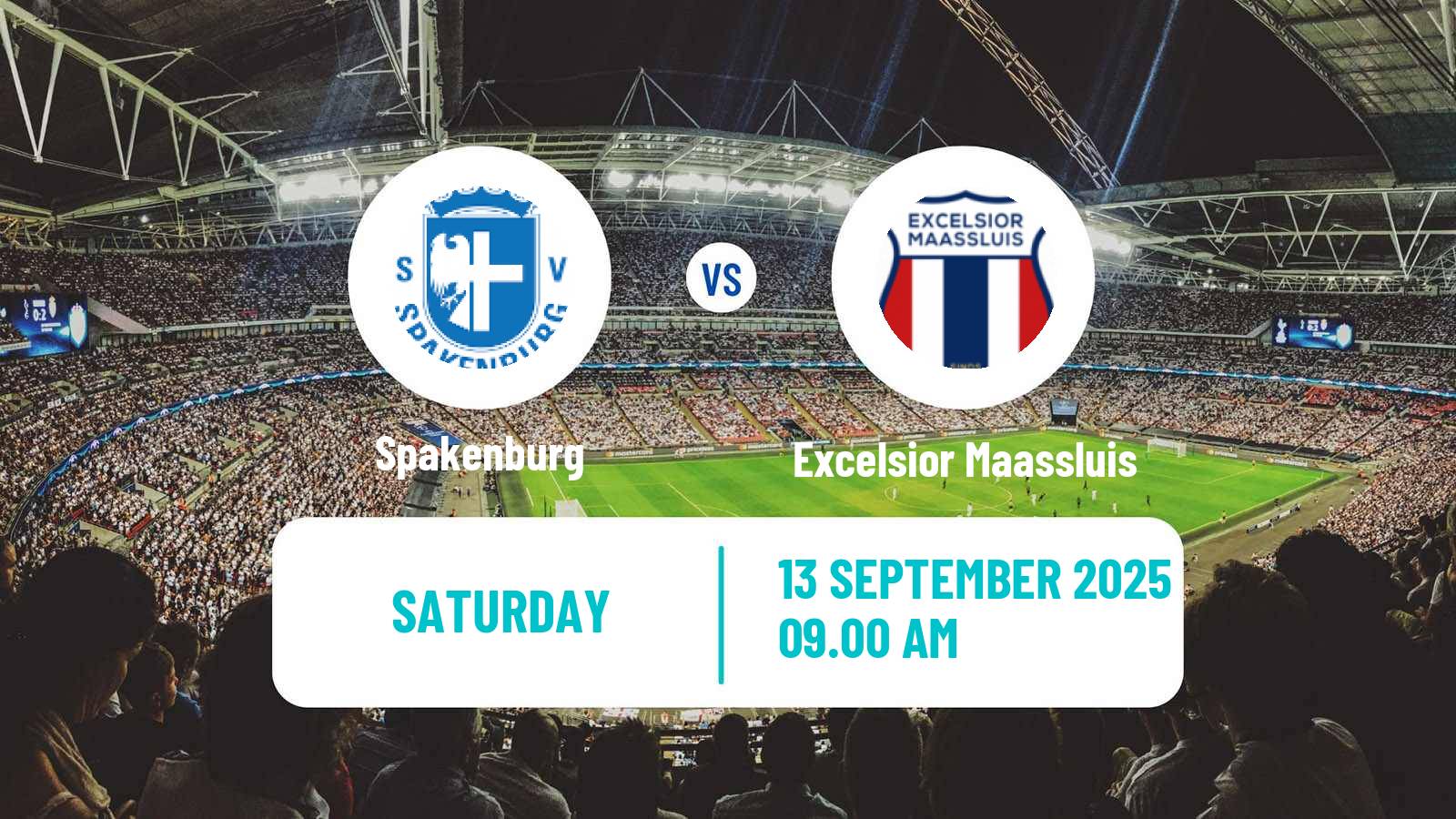 Soccer Dutch Tweede Divisie Spakenburg - Excelsior Maassluis