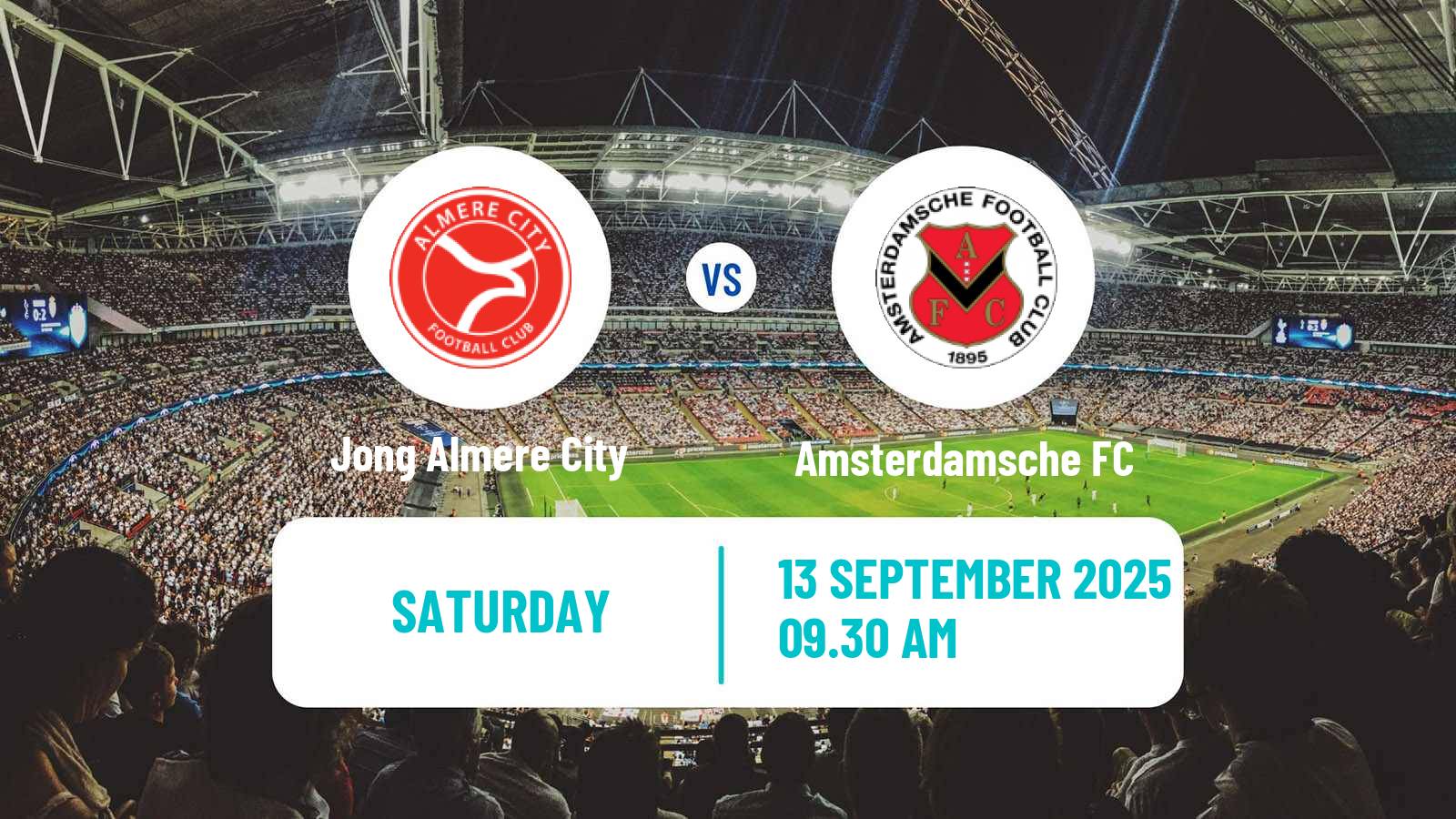 Soccer Dutch Tweede Divisie Jong Almere City - Amsterdamsche FC