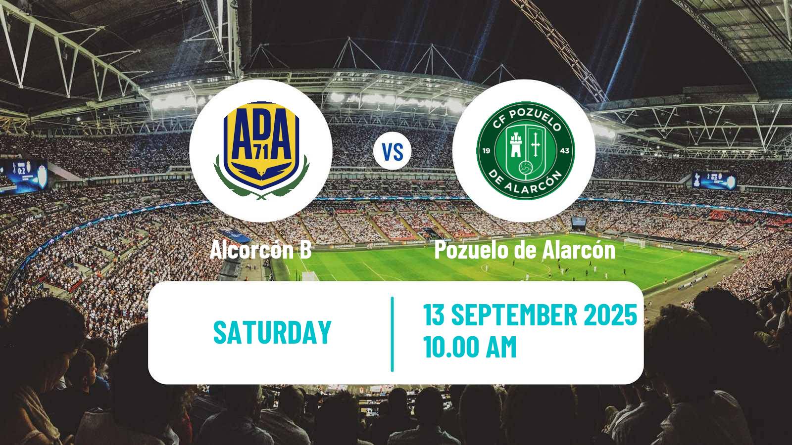 Soccer Spanish Tercera RFEF - Group 7 Alcorcón B - Pozuelo de Alarcón