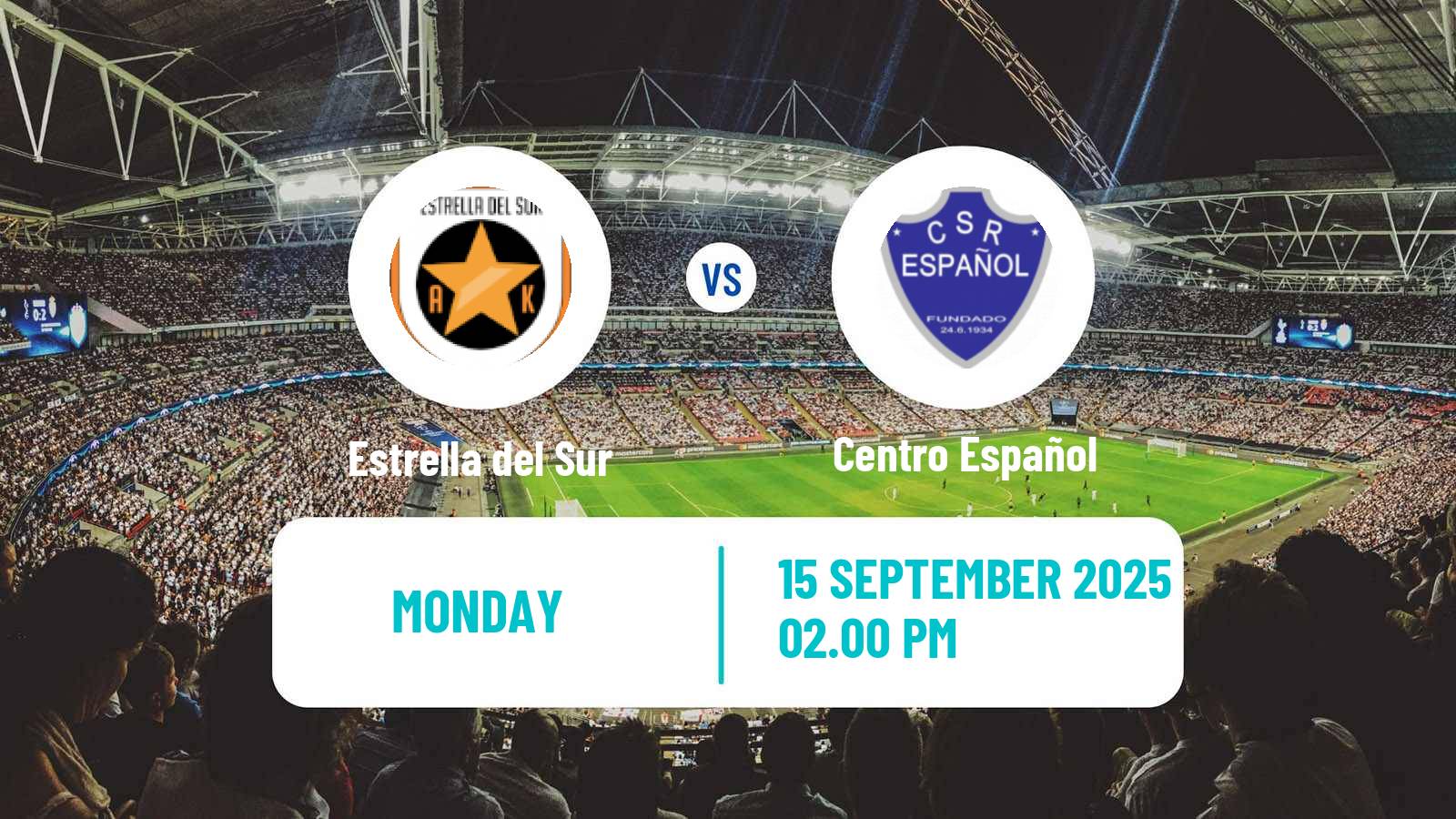 Soccer Argentinian Primera C Estrella del Sur - Centro Español