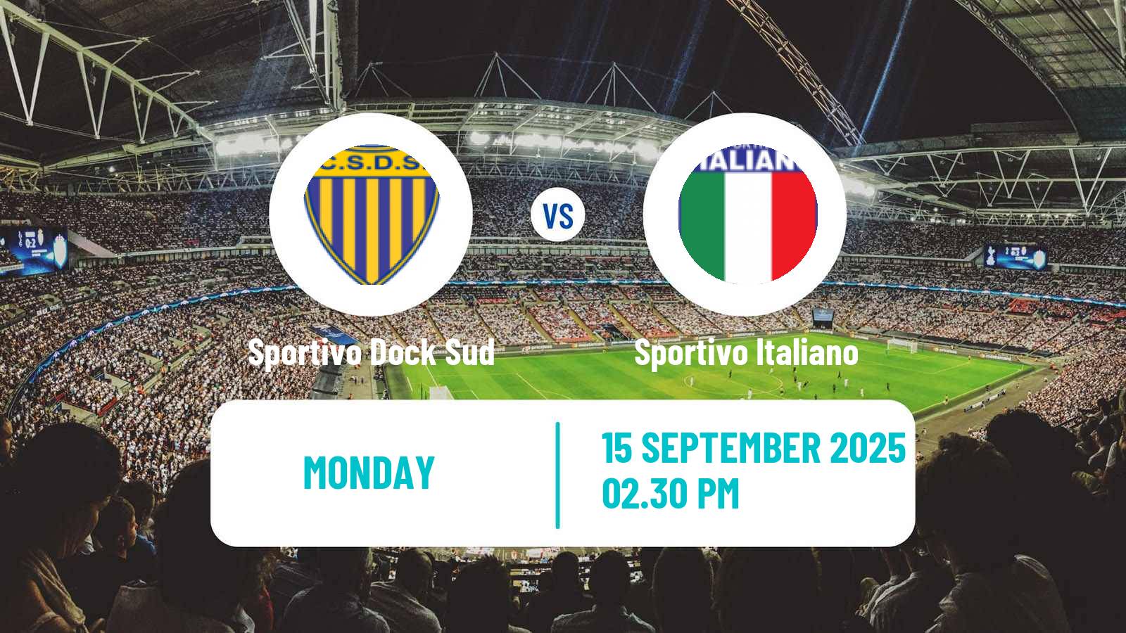 Soccer Argentinian Primera B Sportivo Dock Sud - Sportivo Italiano
