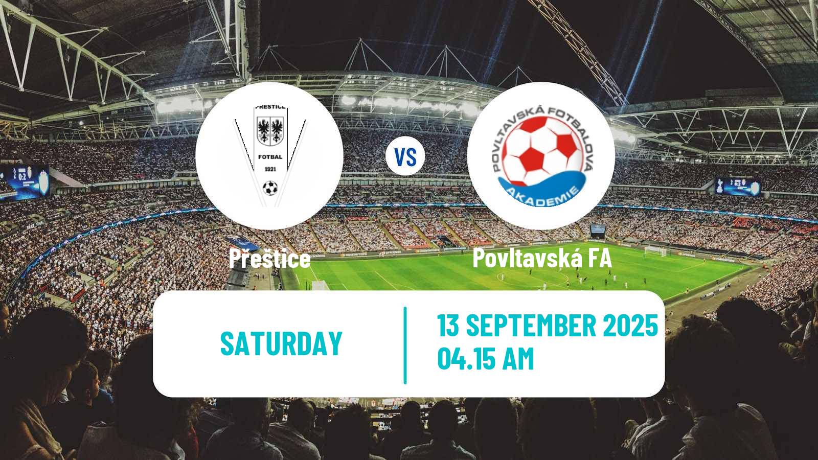Soccer Czech Division A Přeštice - Povltavská FA