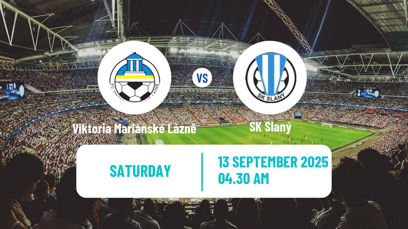 Soccer Czech Division B Viktoria Mariánské Lázně - Slaný