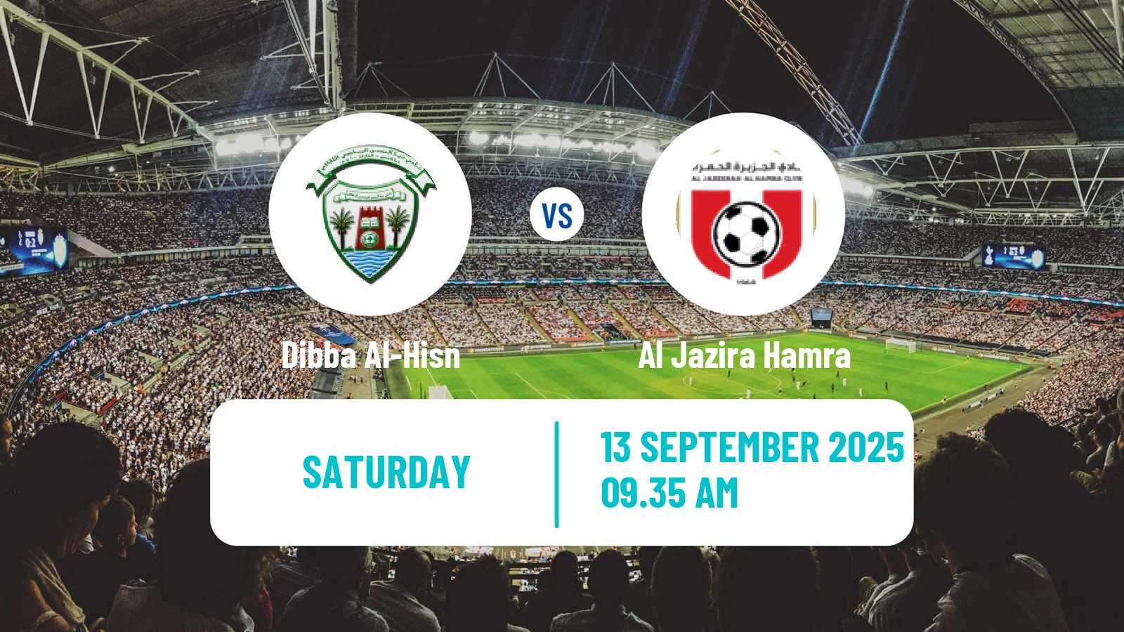 Soccer UAE Presidents Cup Dibba Al-Hisn - Al Jazira Hamra