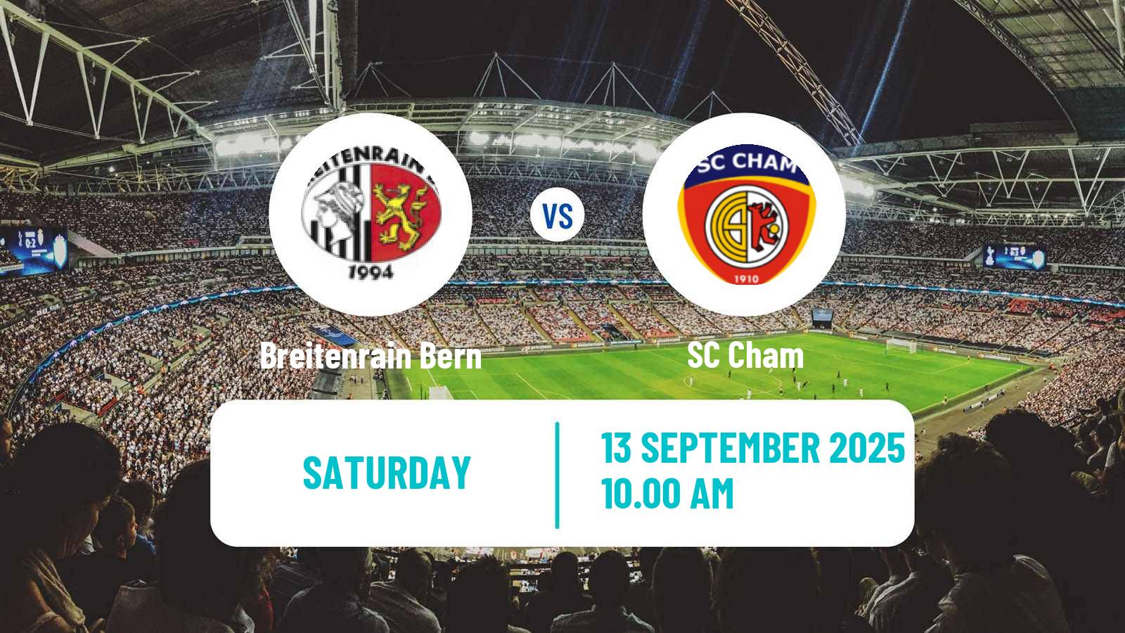Soccer Swiss Promotion League Breitenrain Bern - Cham