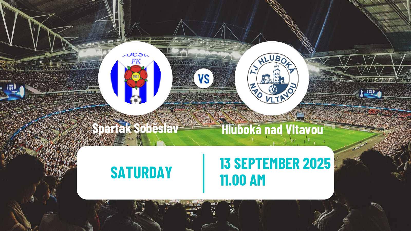 Soccer Czech Division A Spartak Soběslav - Hluboká nad Vltavou