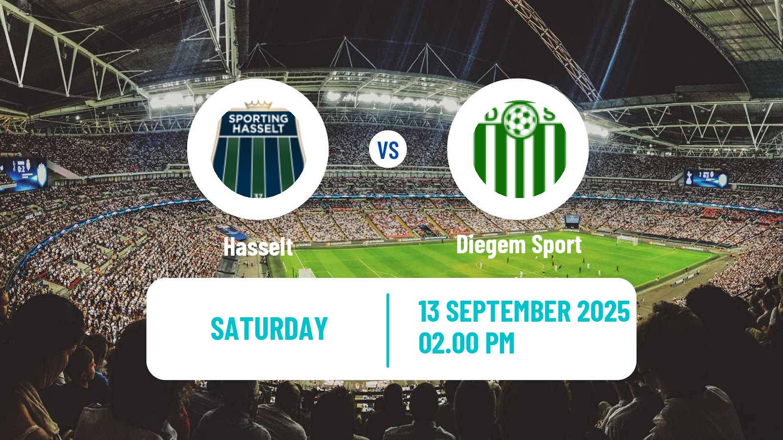 Soccer Belgian National Division 1 VV Hasselt - Diegem Sport