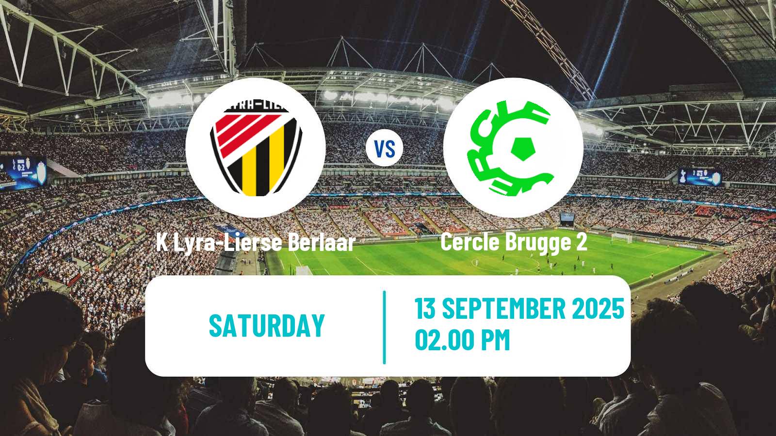 Soccer Belgian National Division 1 VV K Lyra-Lierse Berlaar - Cercle Brugge 2