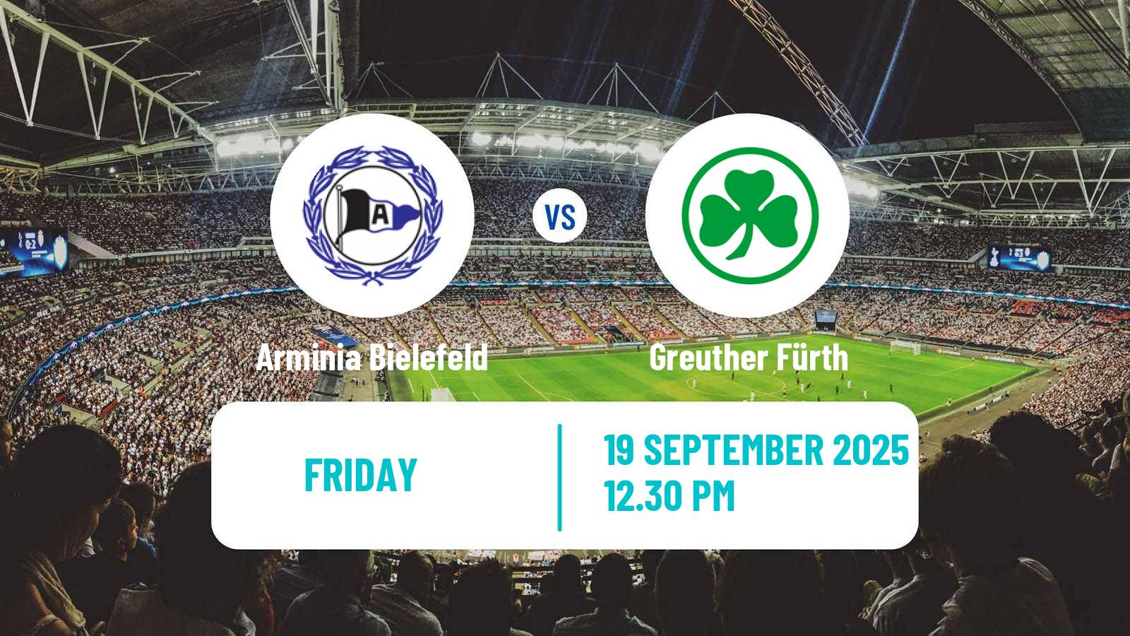 Soccer German 2 Bundesliga Arminia Bielefeld - Greuther Fürth