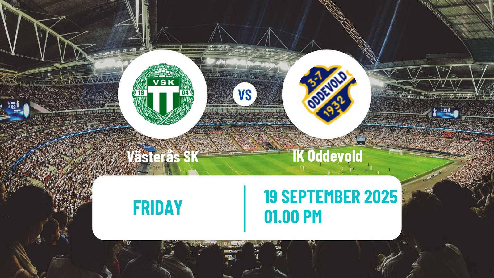Soccer Swedish Superettan Västerås SK - Oddevold