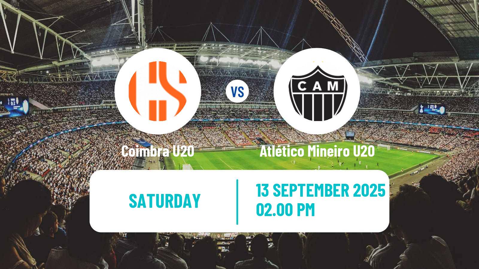 Soccer Brazilian Mineiro U20 Coimbra U20 - Atlético Mineiro U20
