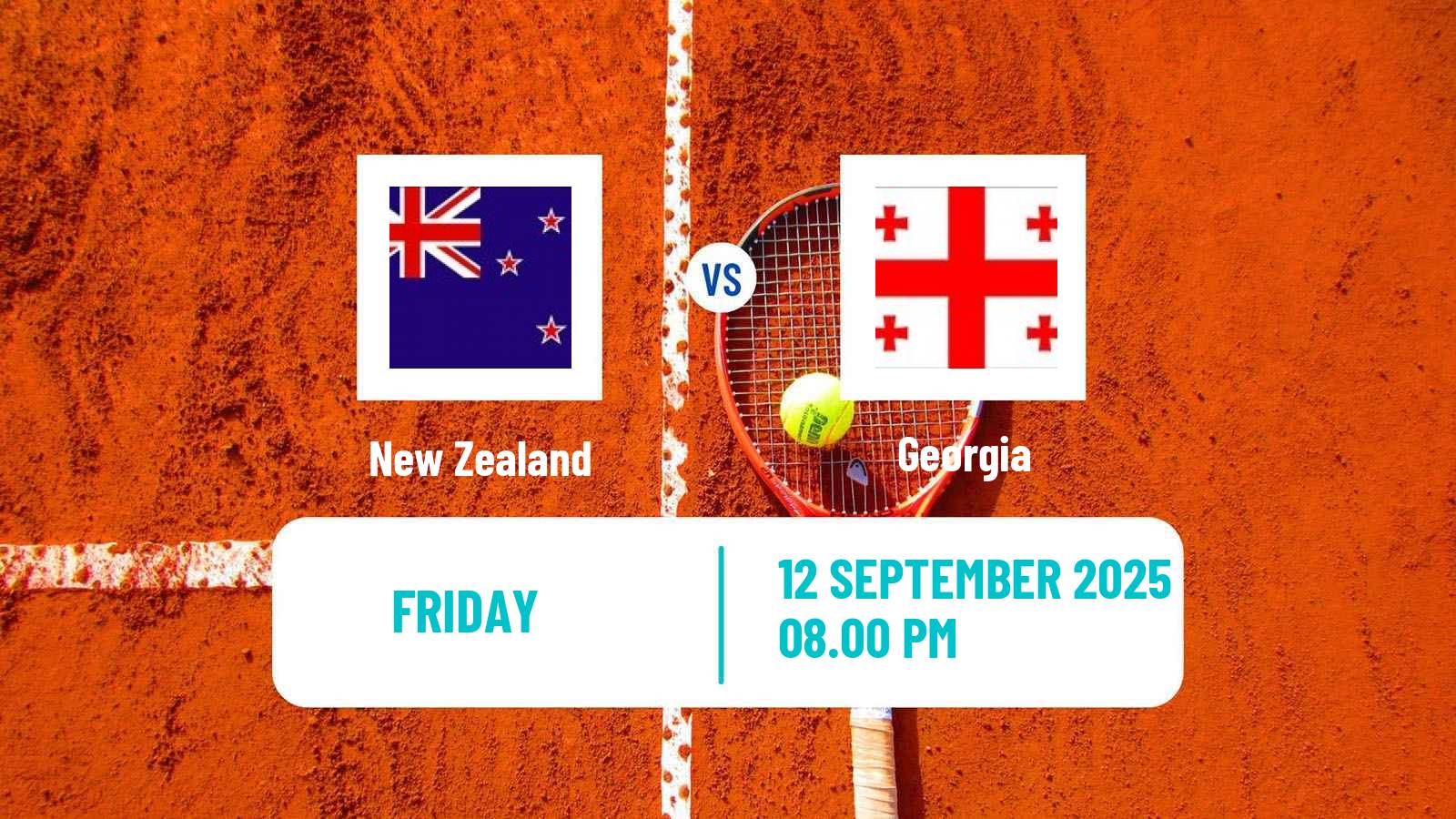 Tennis Davis Cup World Group II Teams New Zealand - Georgia