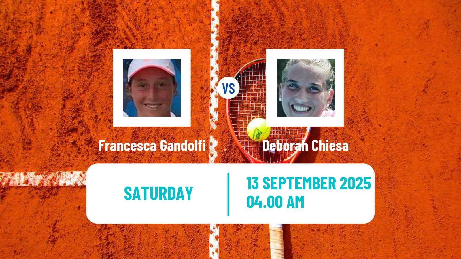 Tennis ITF W15 Viserba Women Francesca Gandolfi - Deborah Chiesa
