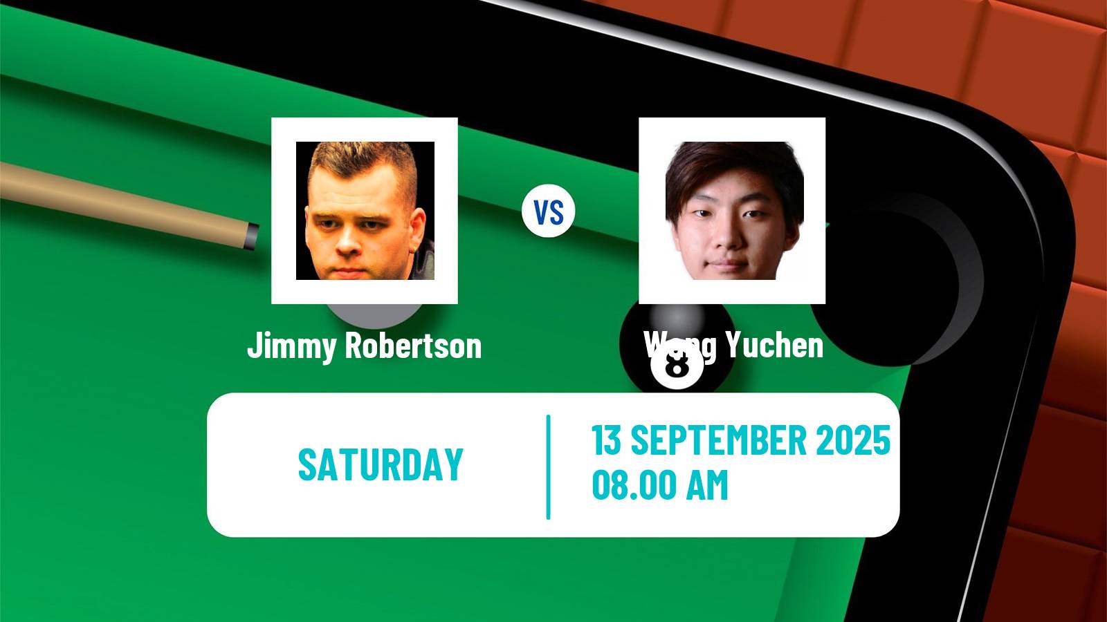 Snooker English Open Jimmy Robertson - Wang Yuchen