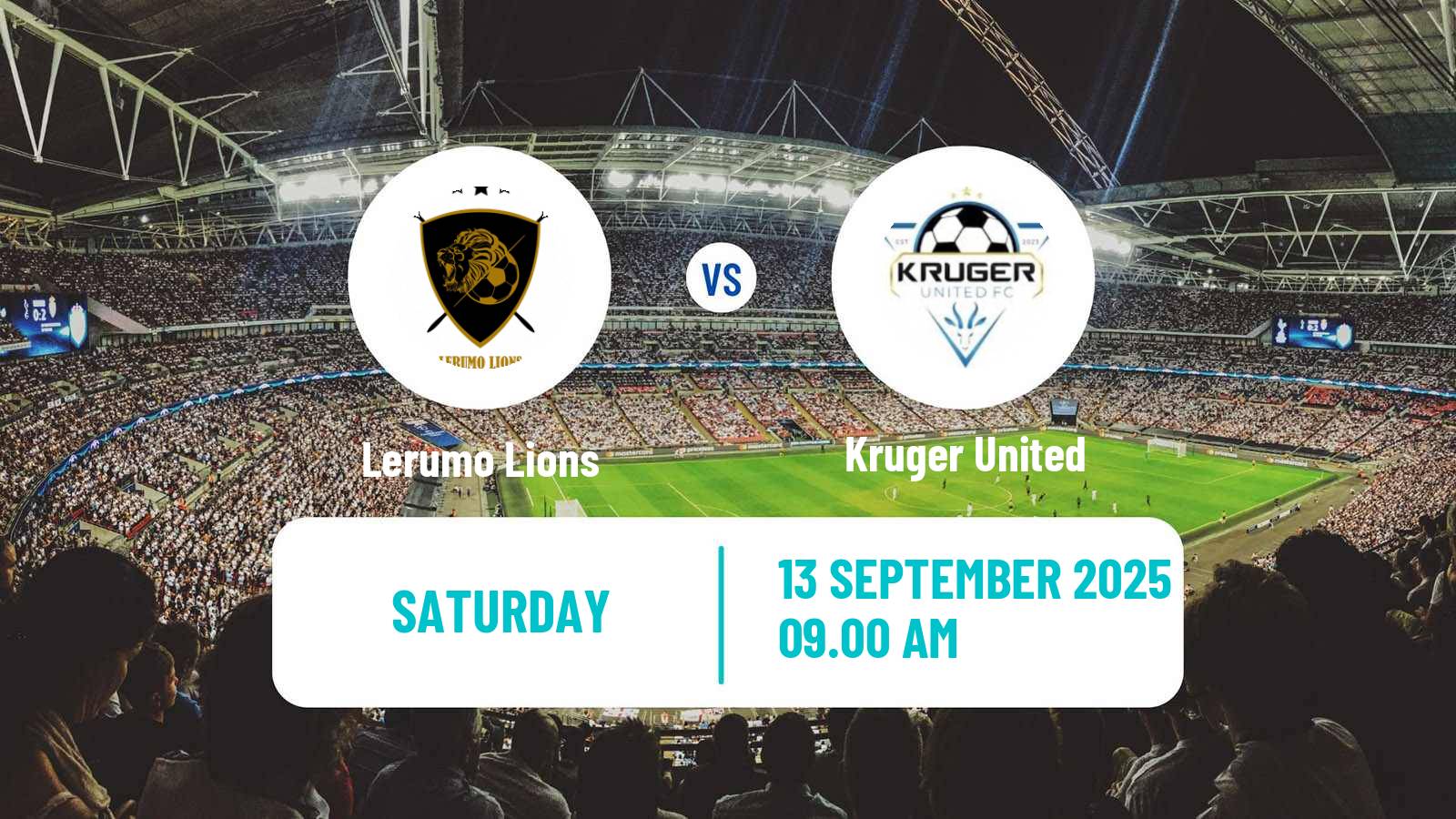 Soccer South African First Division Lerumo Lions - Kruger United