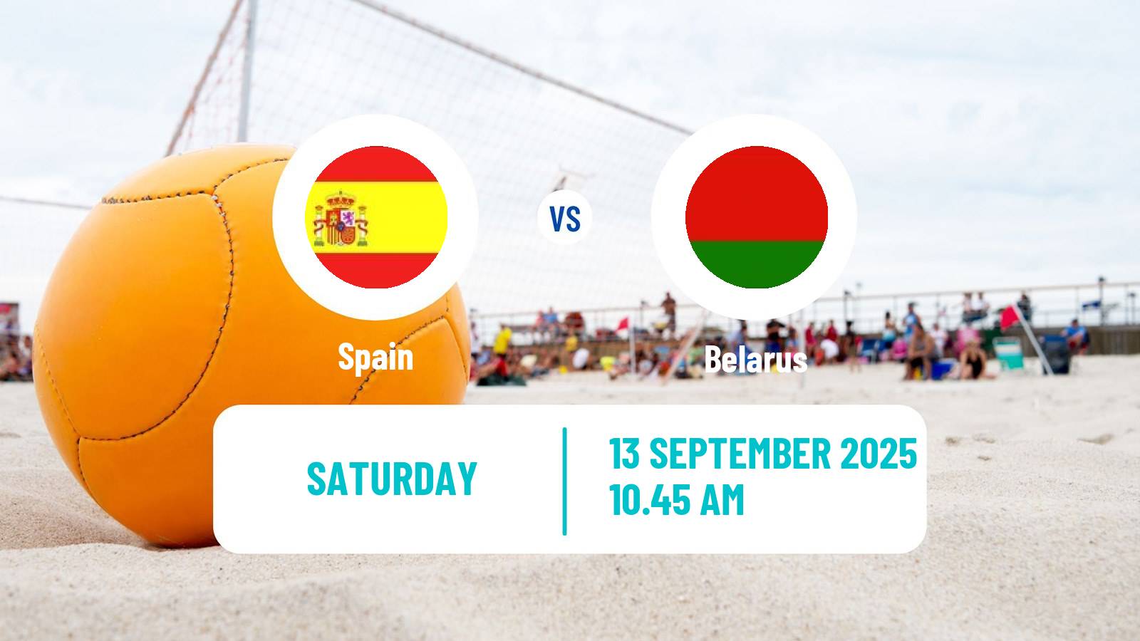 Beach soccer EBSL Superfinal Spain - Belarus