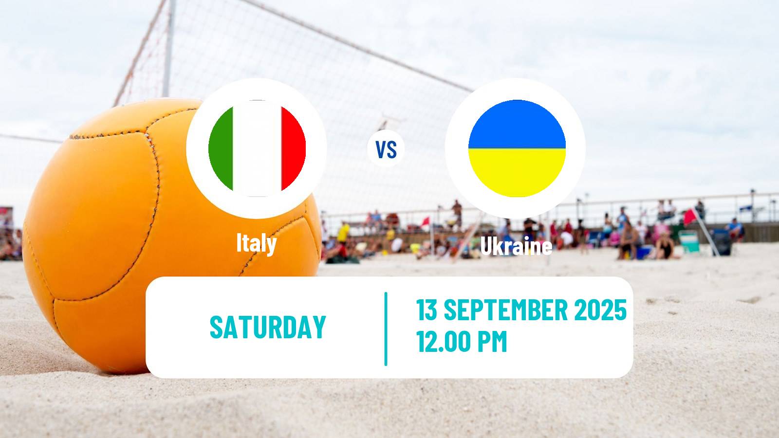 Beach soccer EBSL Superfinal Italy - Ukraine