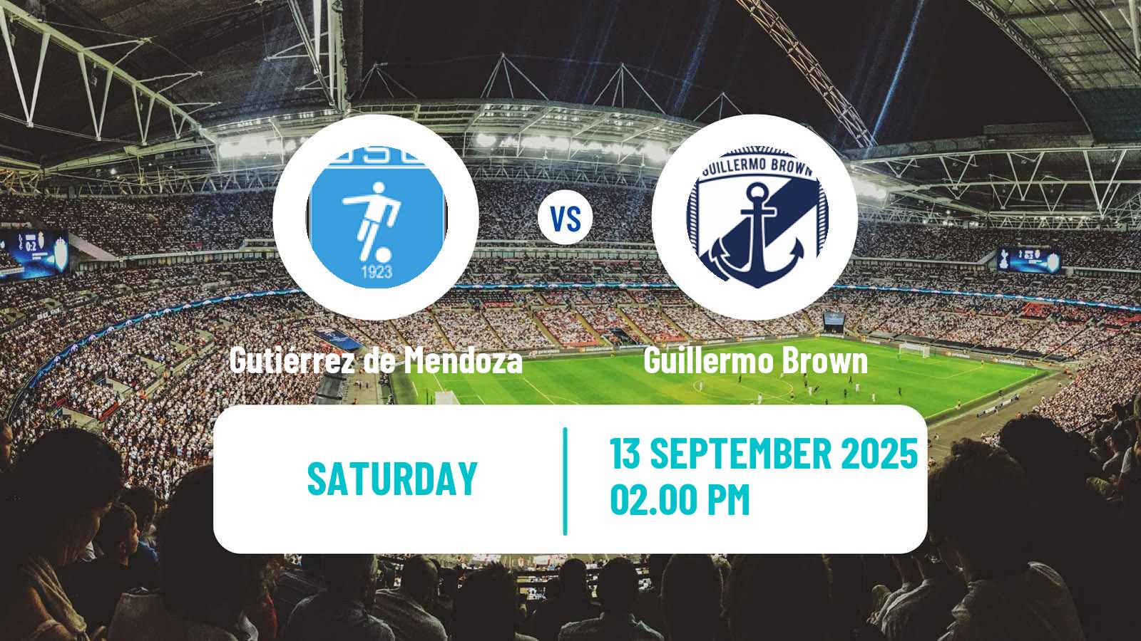 Soccer Argentinian Torneo Federal Gutiérrez de Mendoza - Guillermo Brown
