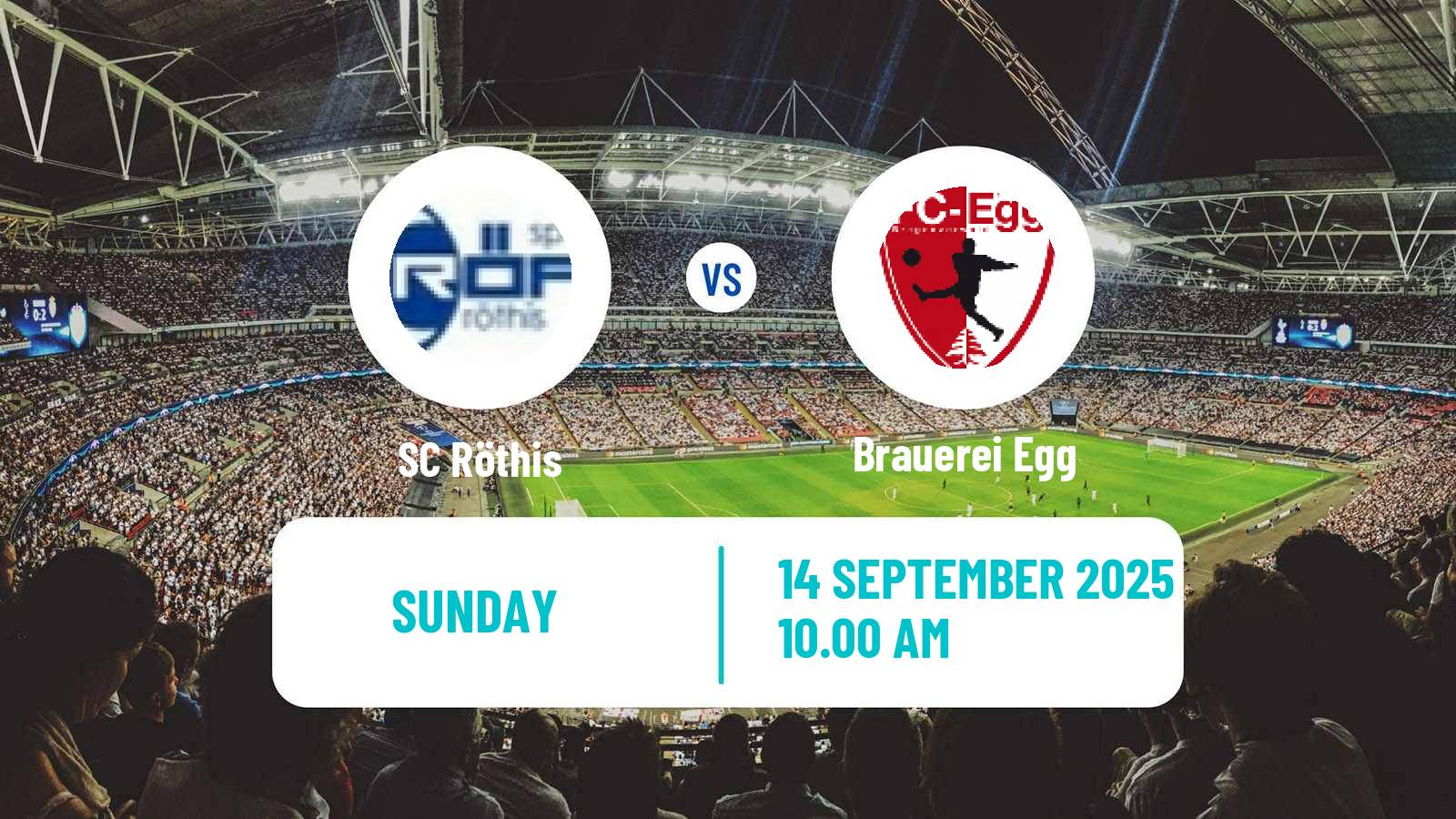 Soccer Austrian Landesliga Vorarlberg Röthis - Brauerei Egg