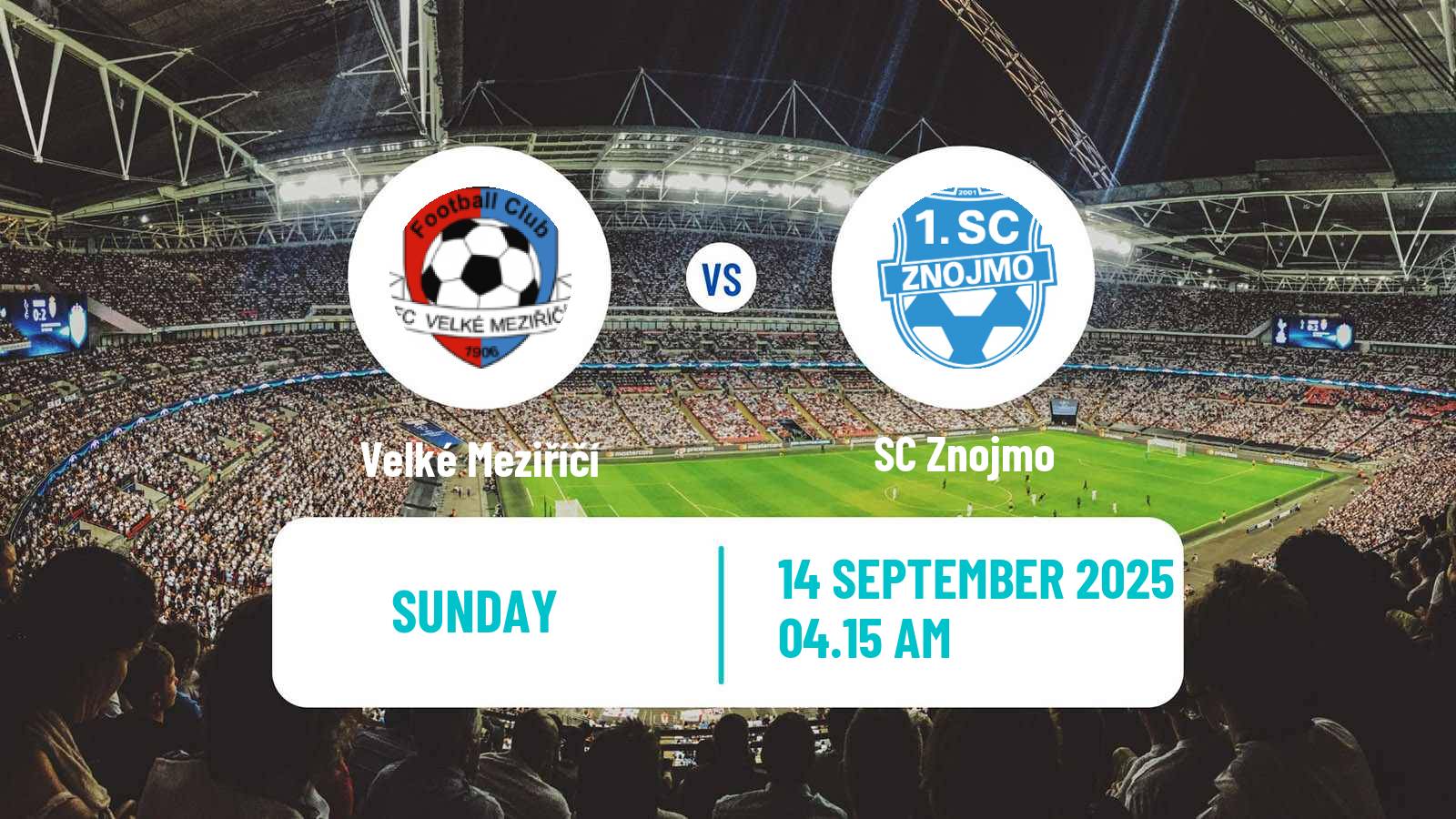 Soccer Czech Division D Velké Meziříčí - Znojmo