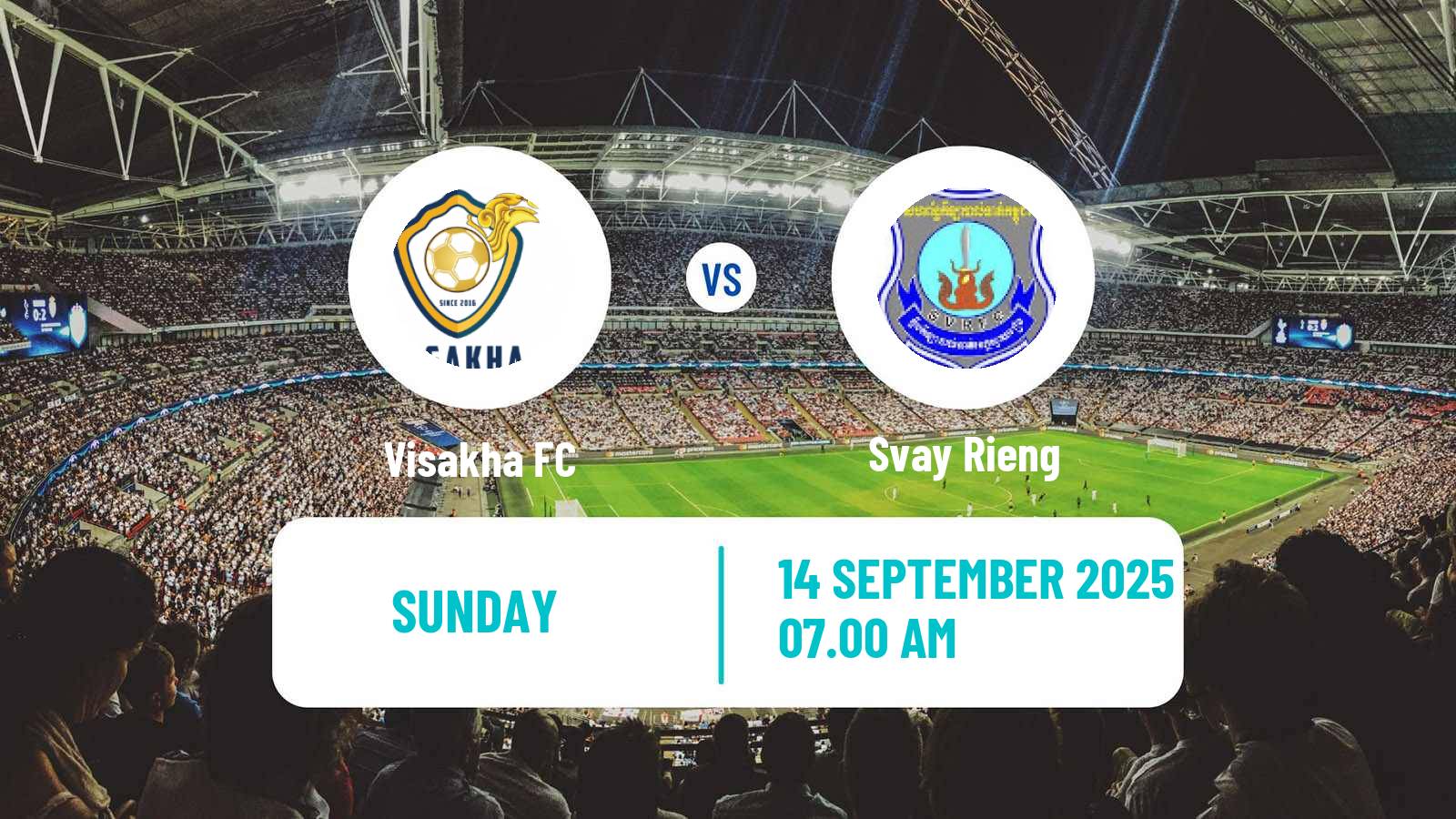Soccer Cambodian CPL Visakha - Svay Rieng