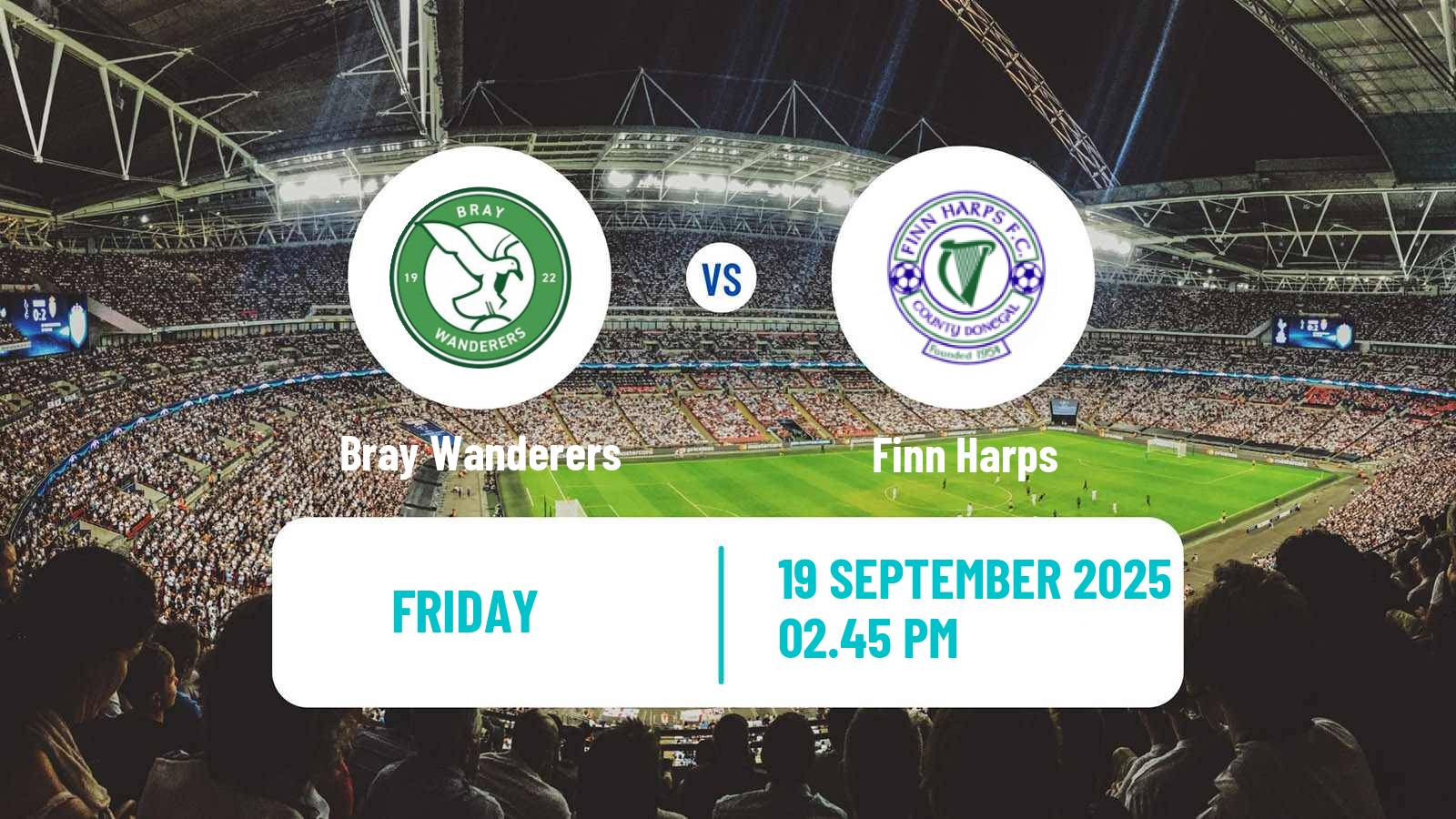 Soccer Irish Division 1 Bray Wanderers - Finn Harps