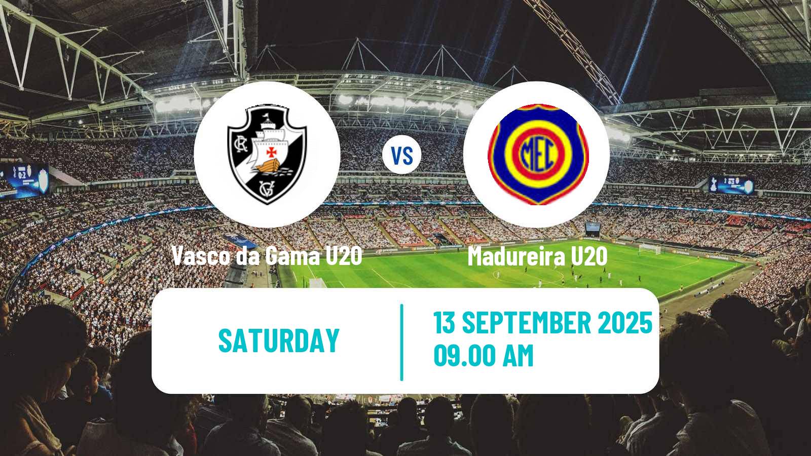 Soccer Brazilian Carioca U20 Vasco da Gama U20 - Madureira U20