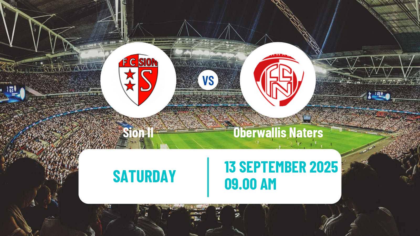 Soccer Swiss 1 Liga Classic Group 1 Sion II - Oberwallis Naters
