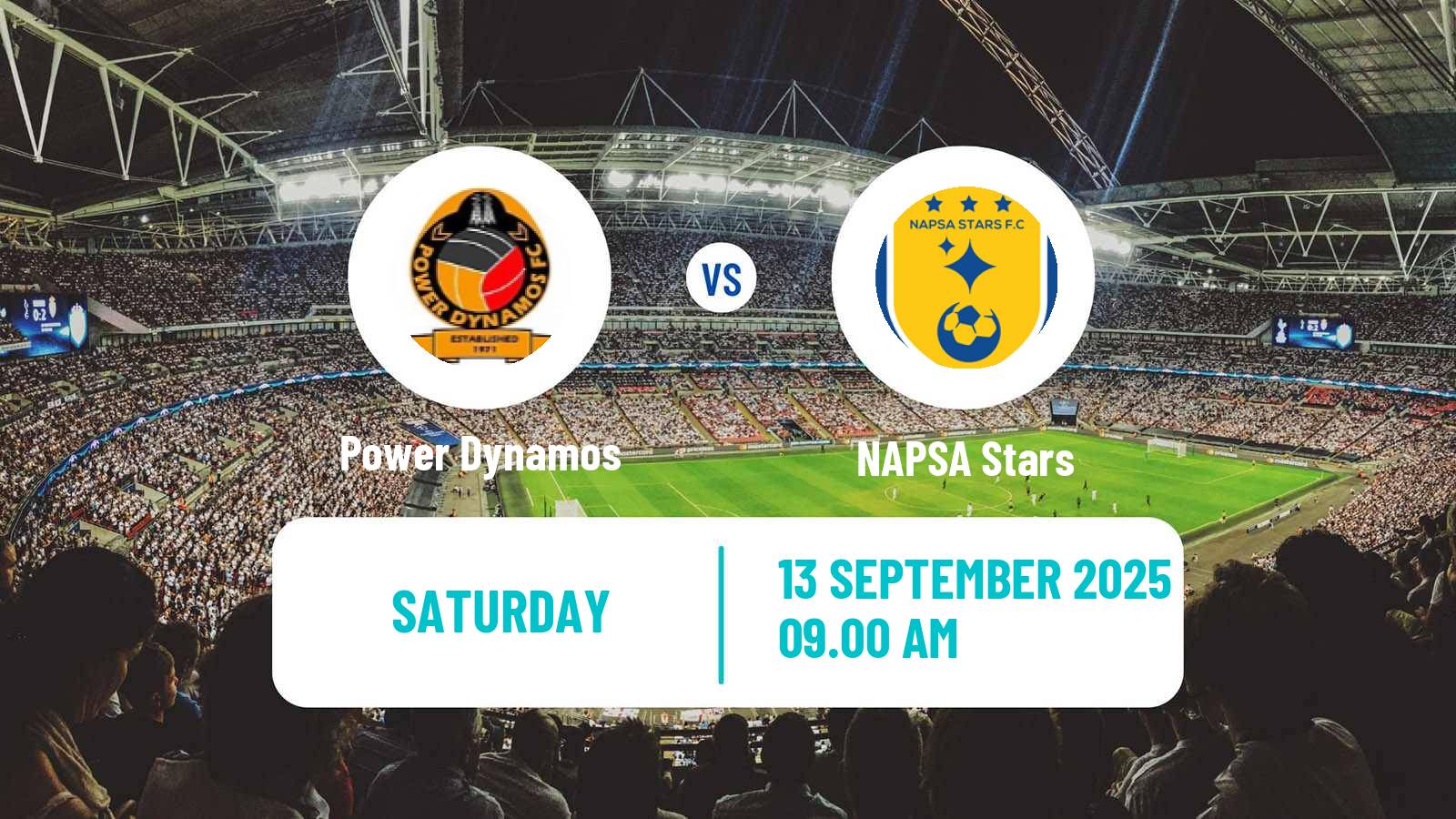 Soccer Zambian Premier League Power Dynamos - NAPSA Stars