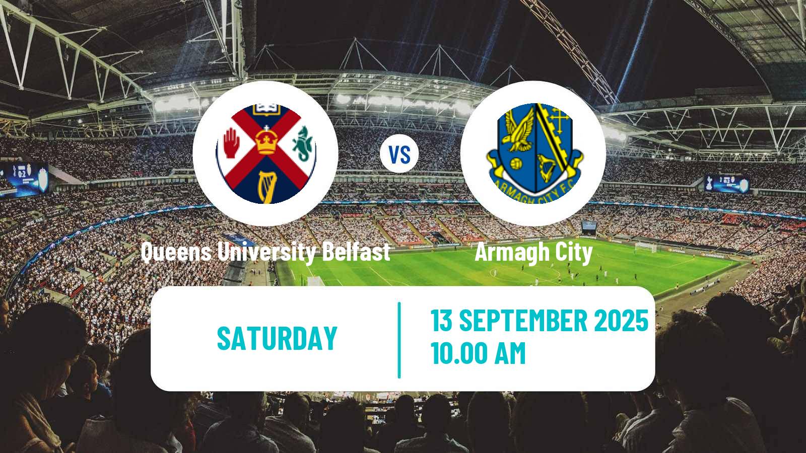Soccer Northern Irish Championship Queens University Belfast - Armagh City