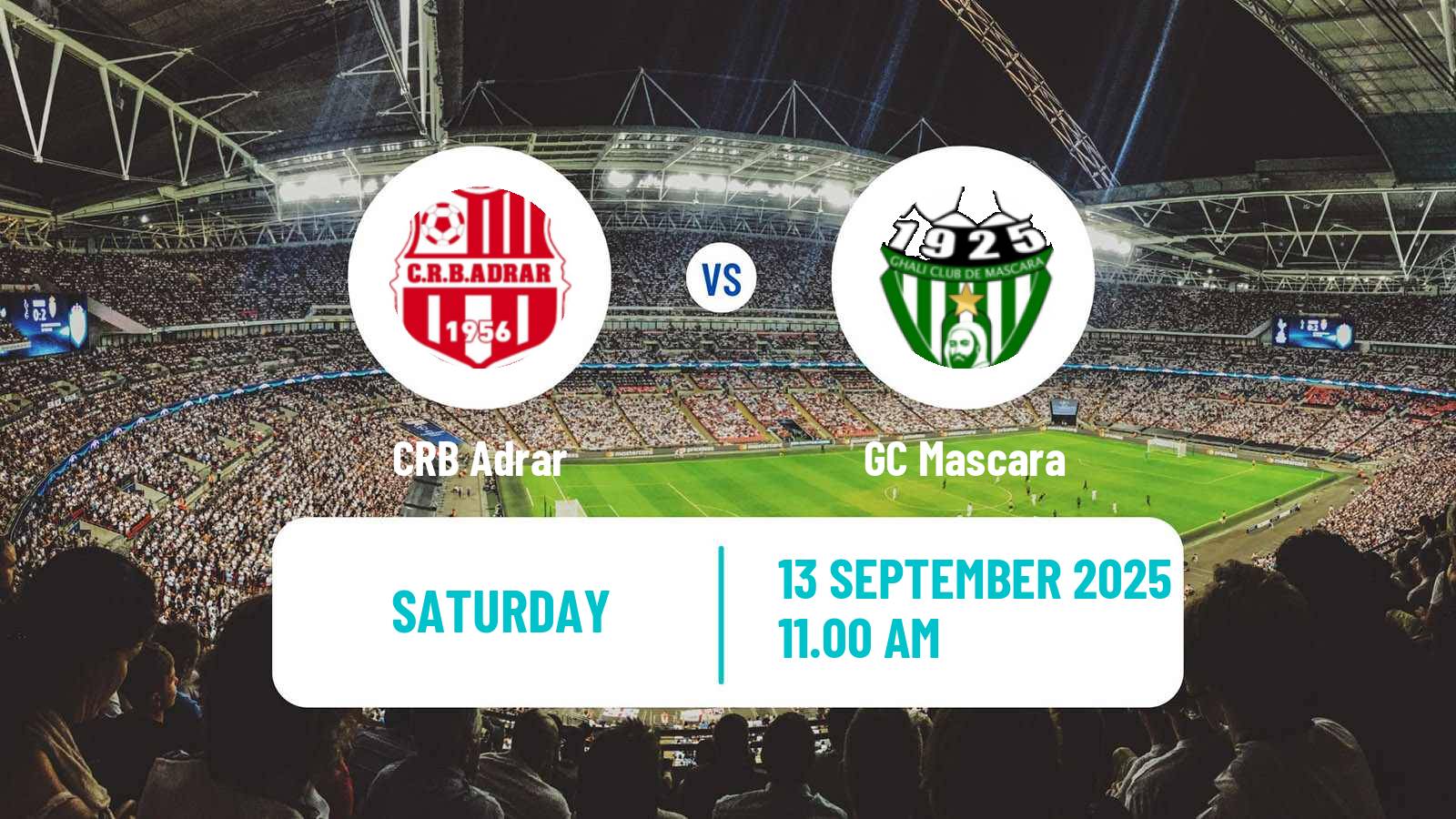 Soccer Algerian Ligue 2 Adrar - GC Mascara