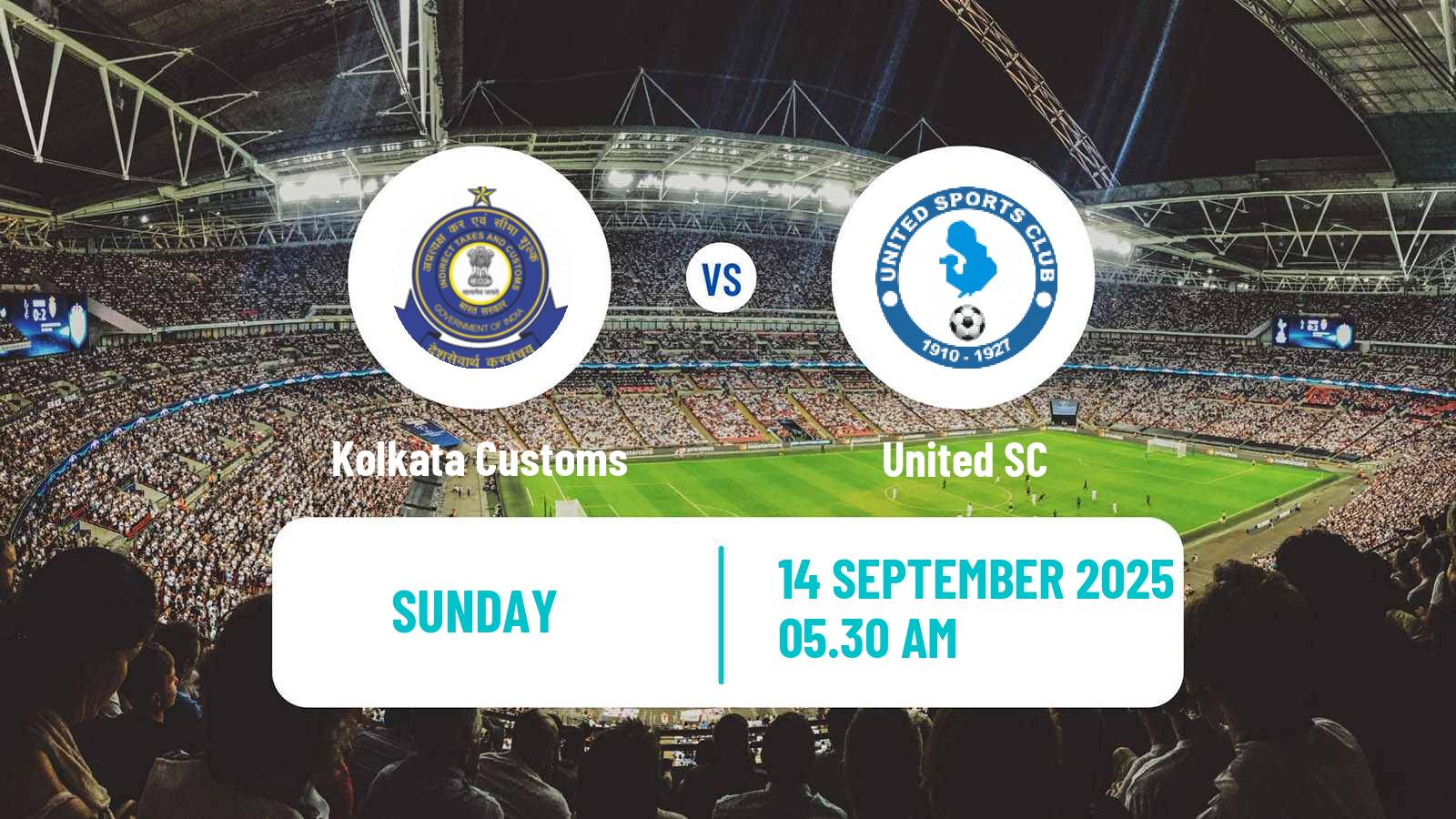 Soccer Calcutta Premier Division Kolkata Customs - United SC