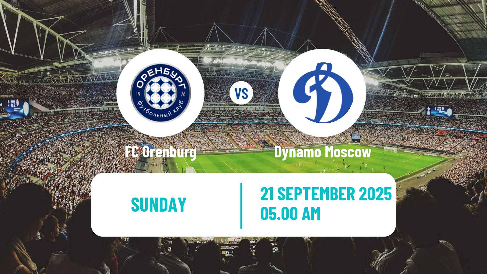 Soccer Russian Premier League Orenburg - Dynamo Moscow